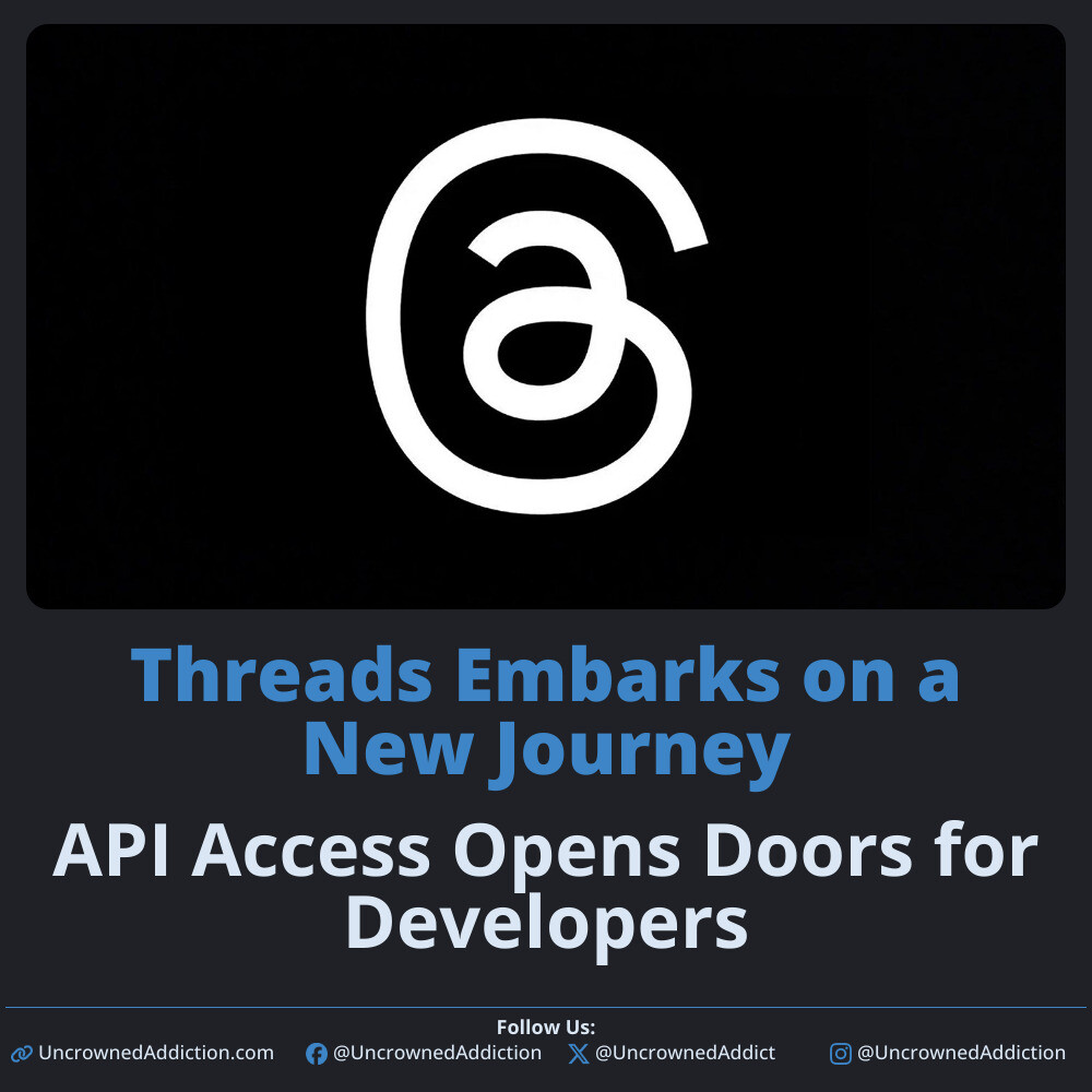 UncrownedAddict's tweet image. Threads Embarks on a New Journey: API Access Opens Doors for Developers
i.mtr.cool/ypypkmsbug
#ThreadsAPI #DeveloperAccess #SocialMediaInnovation