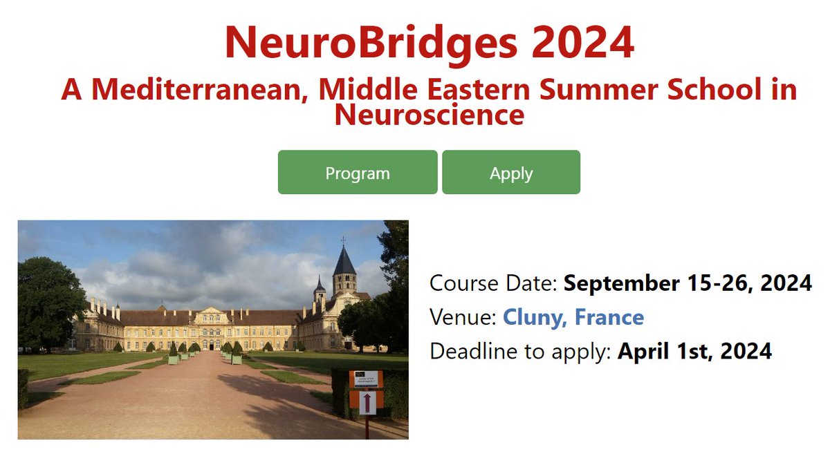 Applications are open for the NeuroBridges 2024 summer school in neuroscience with focus on decision making. For details and the application procedure, see neurobridges.net.