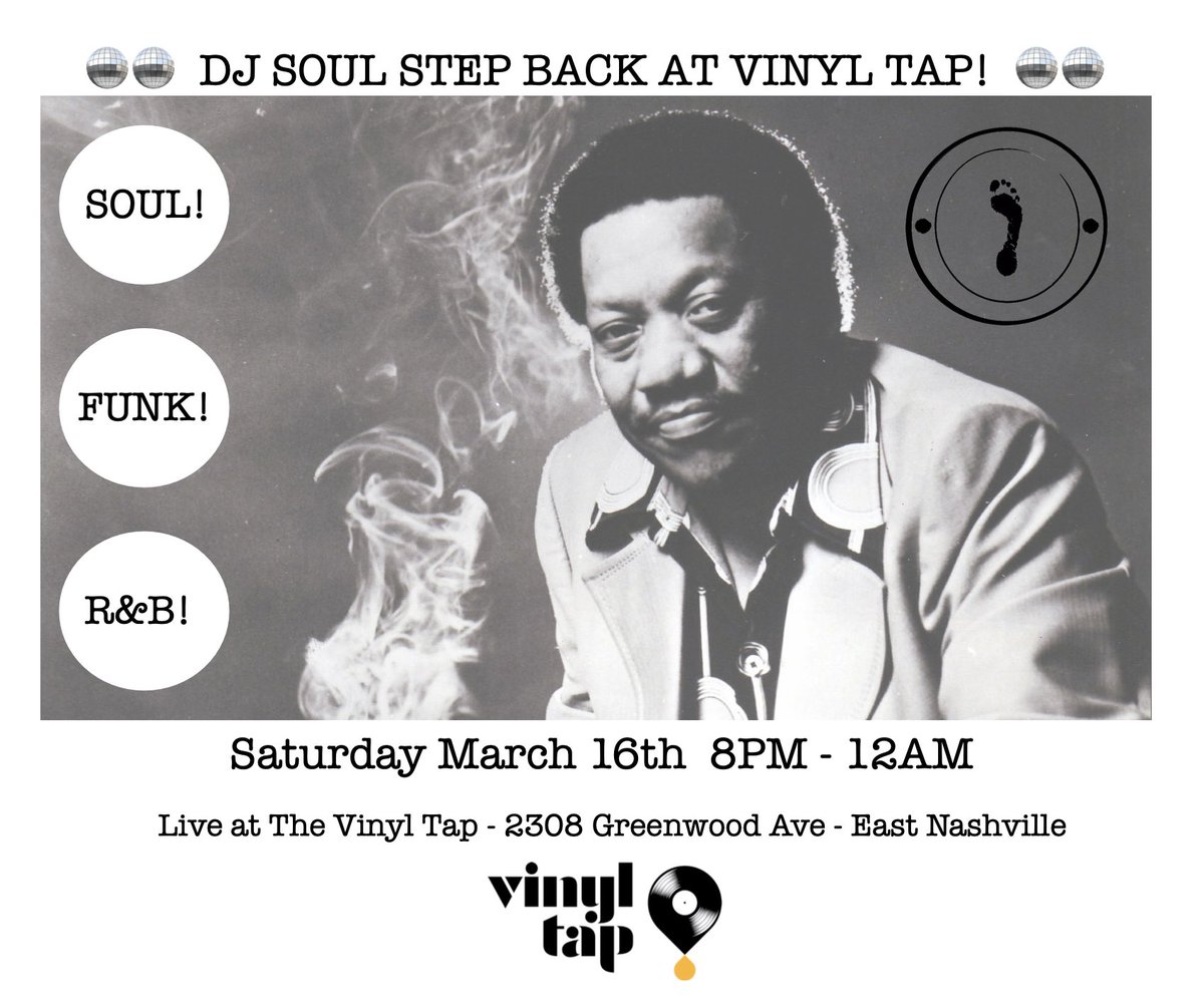 Can’t wait to get back behind the decks at one of my favorite spots - @VinylTapNash It’s 1 part record store and 1 part bar. What else would you need? Two weeks from today! So clear up your schedule and come vibe with me as I spin soul, funk, and R&B on vinyl.