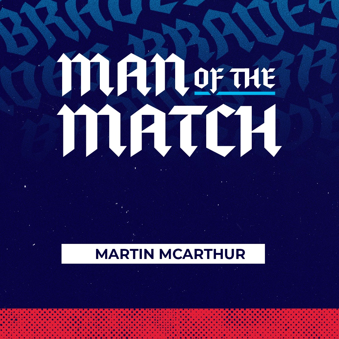 Today's Man of the Match goes to Martin McArthur

A very energetic performance and did not stop running for the team!

Congratulations!