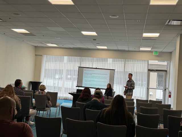 Chris Street and Christy Kenny-Kitchin sharing about how #ERWC supports Integrated and Designated ELD. Intentional language support is necessary to help students develop academic language proficiency. #CATE2024