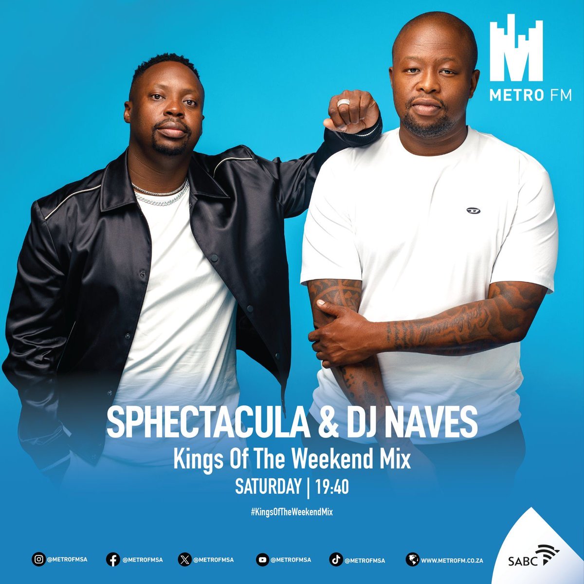 Tune in RIGHT NOW 📻‼️- METRO FM is where to catch the hottest mixes 🤞🏽#KOTW #KingsOfTheWeekend