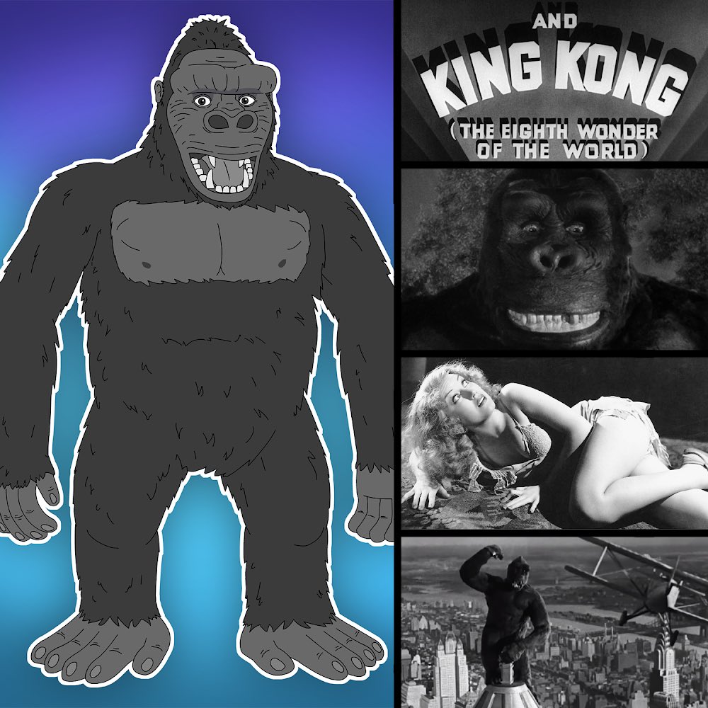 King Kong (1976) Concept Art, image size:1000x1000