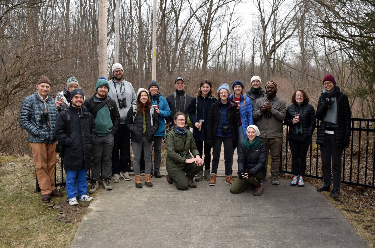 Monthly birding with people from @EEB_MSU I enjoyed seeing tons of early migrants like displaying Red-winged Blackbirds, yelling Killdeer, and a soaring Turkey Vulture. We did well with 34 species! ebird.org/checklist/S163…