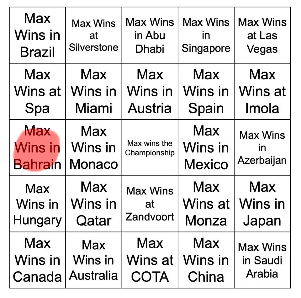 And we can begin the bingo