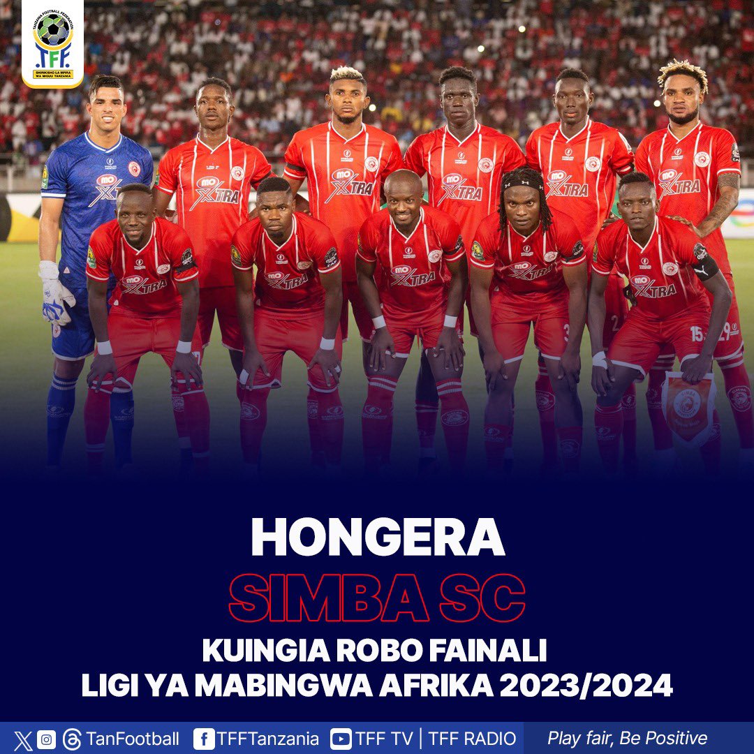 Hongera @SimbaSCTanzania #TotalEnergiesCAFCL @CAFCLCC