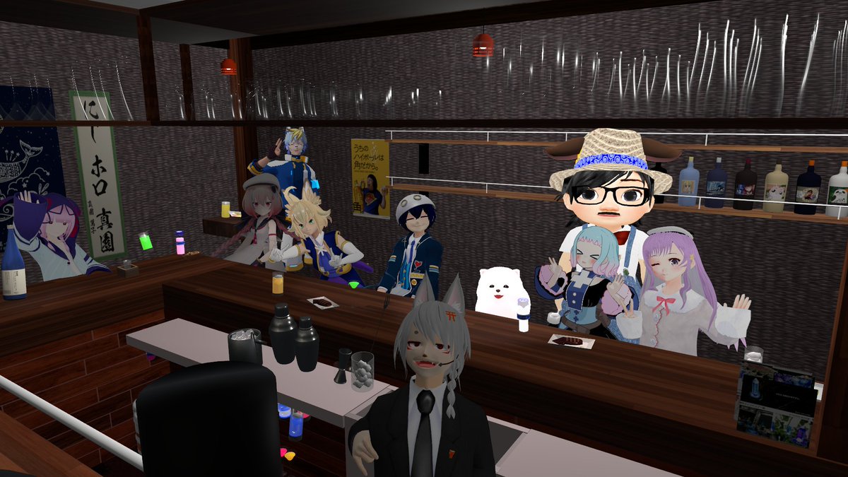 takumi_trush's tweet photo. 本日もたくさんのご来店ありがとうございましたー(`・ω・´)ノシ
#VRChat #BarSavePoint https://t.co/nRPM6j1zsK
