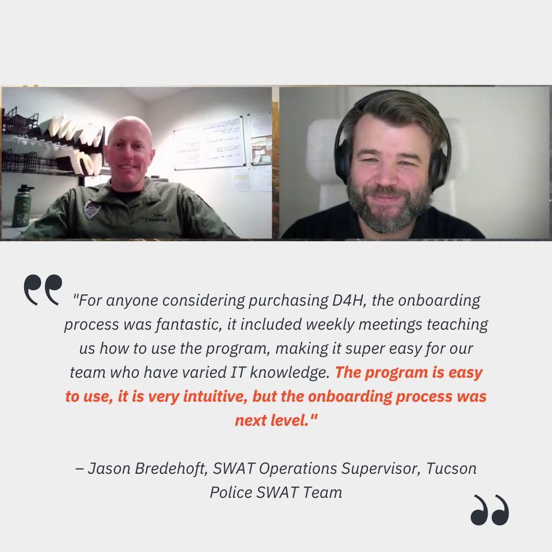 Amazing words from Jason! ❤️

Check out the full blog post and interview 👉 d4h.link/tucson-blog 

 #SWAT #D4H #BravoZulu