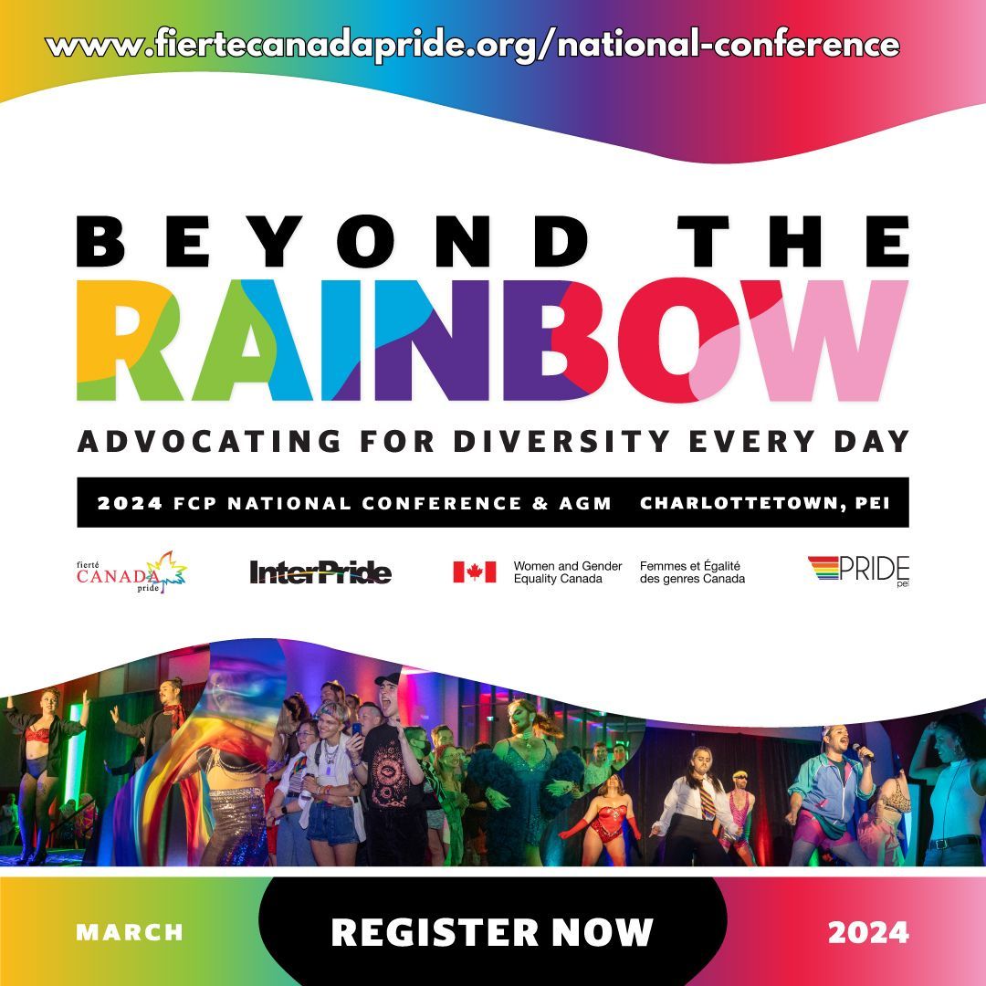 March 7-10, <a href="/FCP_Canada/">Fierté Canada Pride</a> National Conference brings together Canada's most active 2SLGBTQI+ community leaders and allies to connect and learn from each other.  
 
Registration ends March 4th. Find out more: ow.ly/wRAc50QK1J5