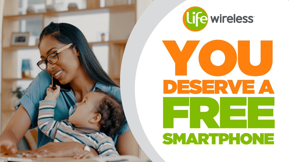 LifeWireless's tweet image. You deserve a FREE smartphone and the government’s Lifeline program is your way to get one. Apply today. If you qualify, your FREE smartphone and service are ready to go with Life Wireless. Apply in minutes! ow.ly/Pq9u50QGHou

#LifeWireless #FCC #FreePhone #FreeCellular
