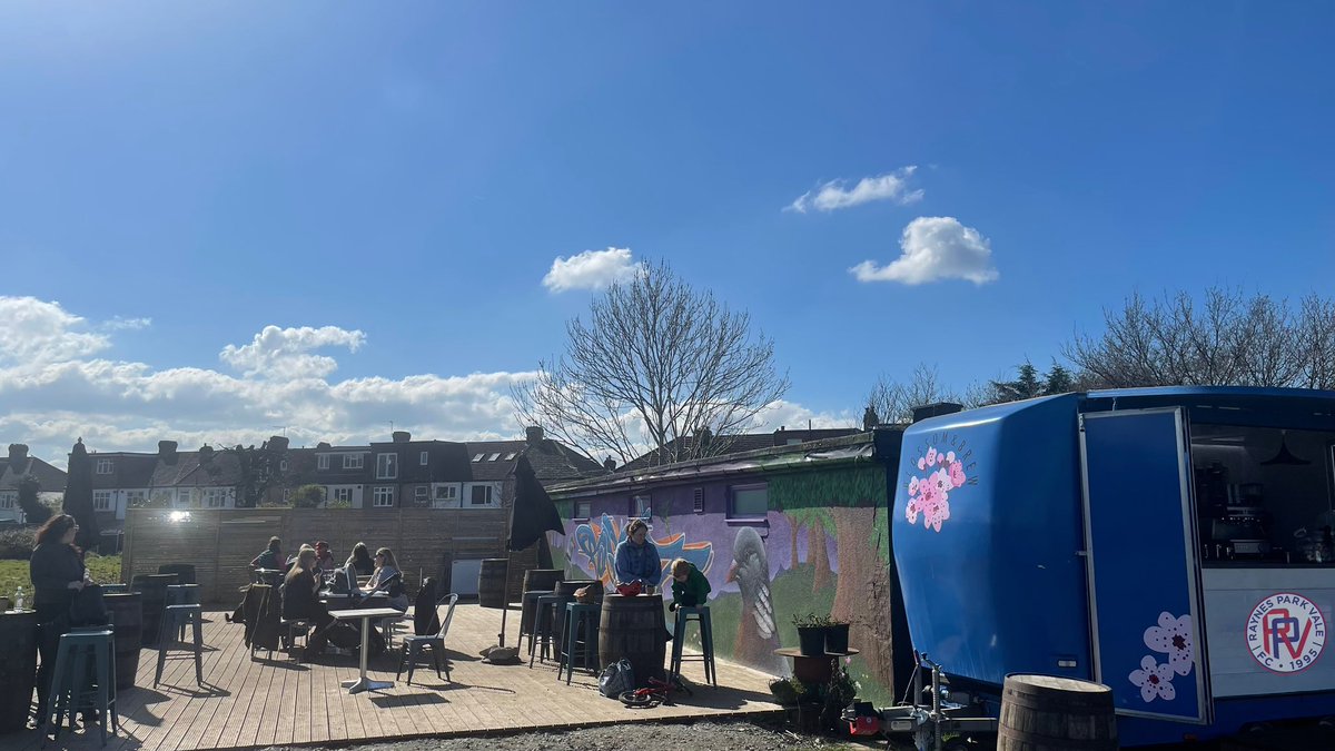 🔵🔴 The coffee van outside the clubhouse is now closed. But fret not, we will be changing over to our exciting new & improved food & drink venue area inside the ground over the next 2 weeks when it’ll be open midweek for all residents, dog walkers, park users, etc ☕️🥓🍔🧁🦮