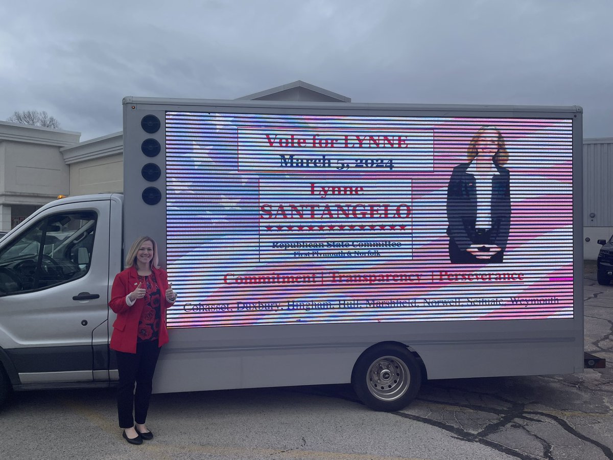 Check out my digital billboard driving around the South Shore today. Vote for me on March 5! 🇺🇸 #cohassetma #duxburyma #hinghamma #hullma #marshfieldma #norwellma #scituatema