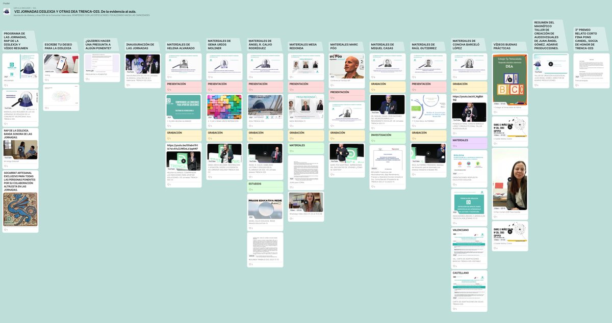 TrencaD's tweet photo. 📣¡Atención, Trenca-seguidores/as!
Ya está completo el PADLET DE LAS VII JORNADAS DE #DISLEXIA Y OTRAS DEA DE LA CV. De la evidencia al aula. 
Están incluidos todos los materiales y grabaciones de las ponencias. Podéis acceder con el código QR de la acreditación de asistente. 👏 https://t.co/BnXqQsdP3L