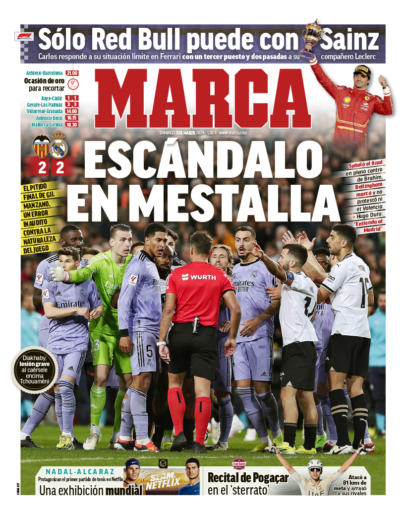 #LaPortada Escándalo en Mestalla 🗞️