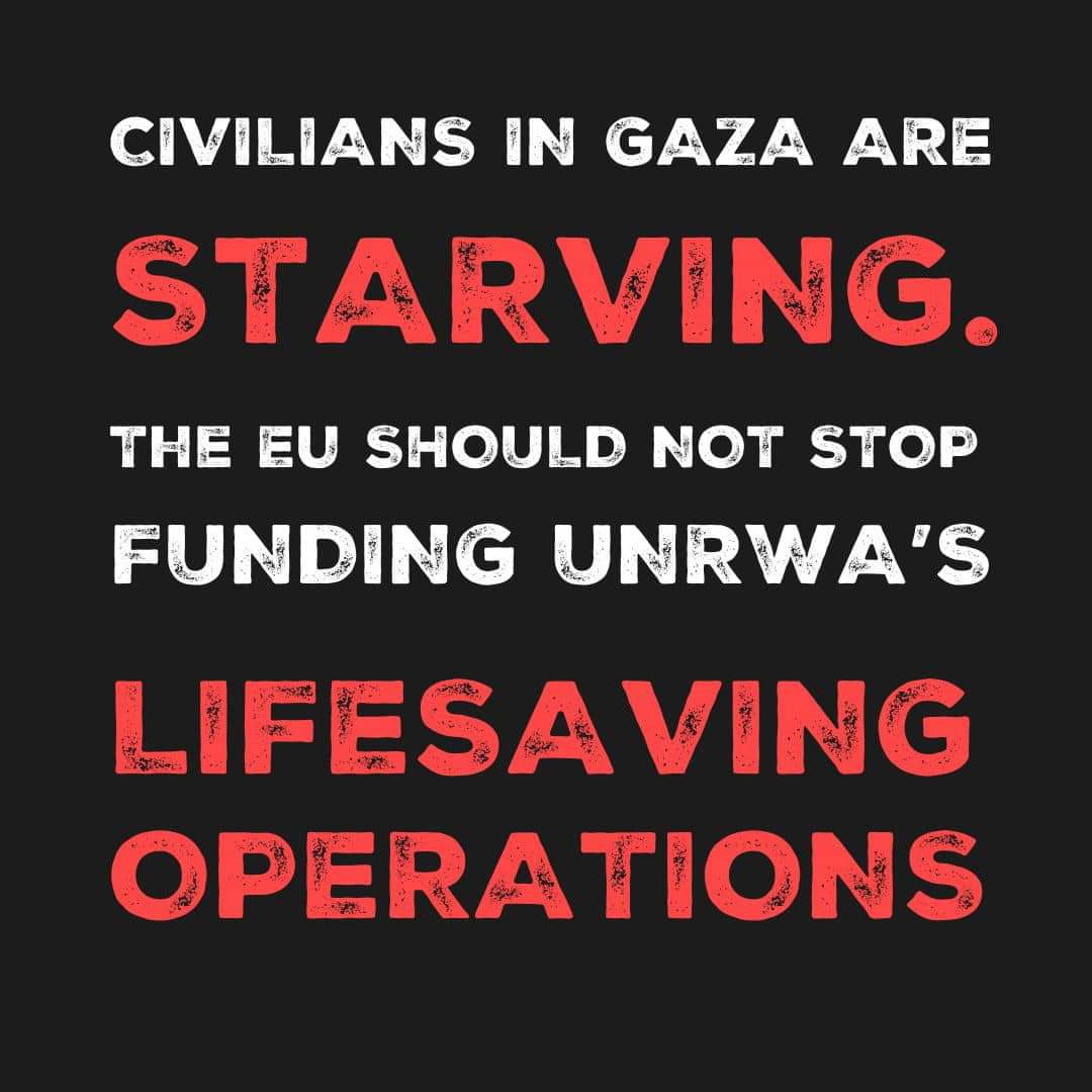 Civilians in Gaza are starving, and airdrops aren't going to solve a humanitarian nightmare. The EU cannot stop funding @UNRWA 's vital work on the ground. @vonderleyen
