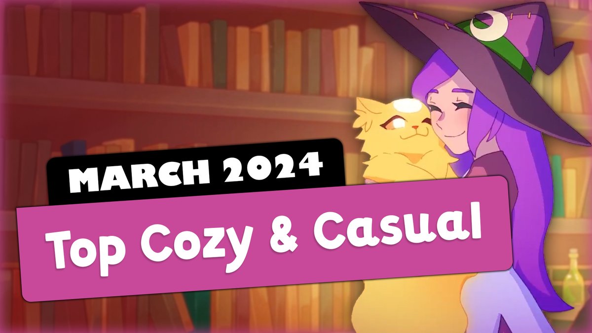 Per our YT Community’s request, we’ve prepared a second Release List for you, and that’s our Top Cozy &amp; Casual Indies of March 2024 ❤️From hand-painted worlds to casual co-ops, we’re featuring 8 lovely titles that are bound to spark some joy this month ✨🎮

⬇️Watch Here⬇️