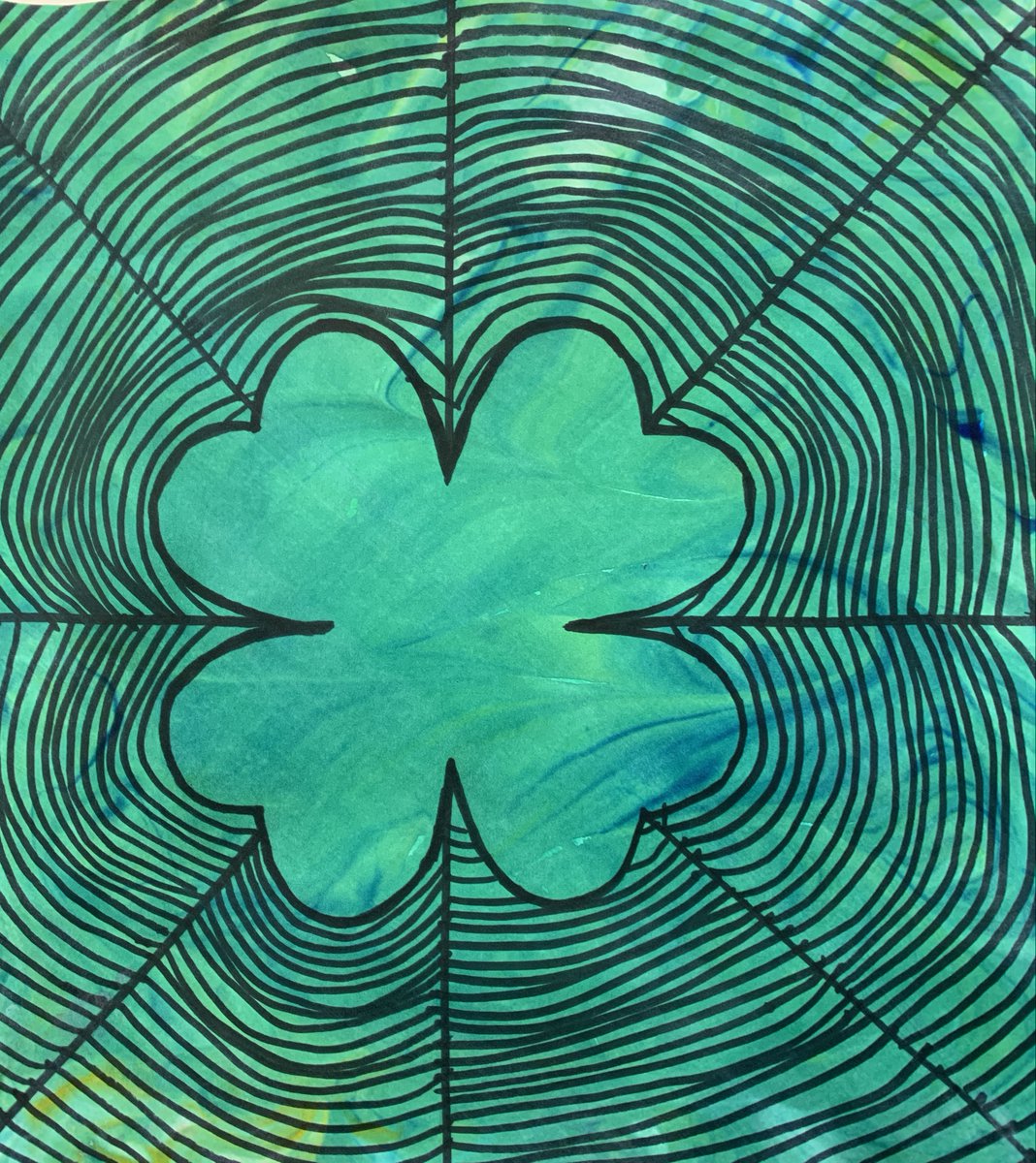 2 Soul Sisters Art Ed: Easy Op Art Shamrock Lesson 2soulsisters.blogspot.com/2024/03/easy-o… #2SoulSistersArtEd #StPatricksDayartlesson #StPattysDayartlesson #springartlesson #opart #shavingcreamart