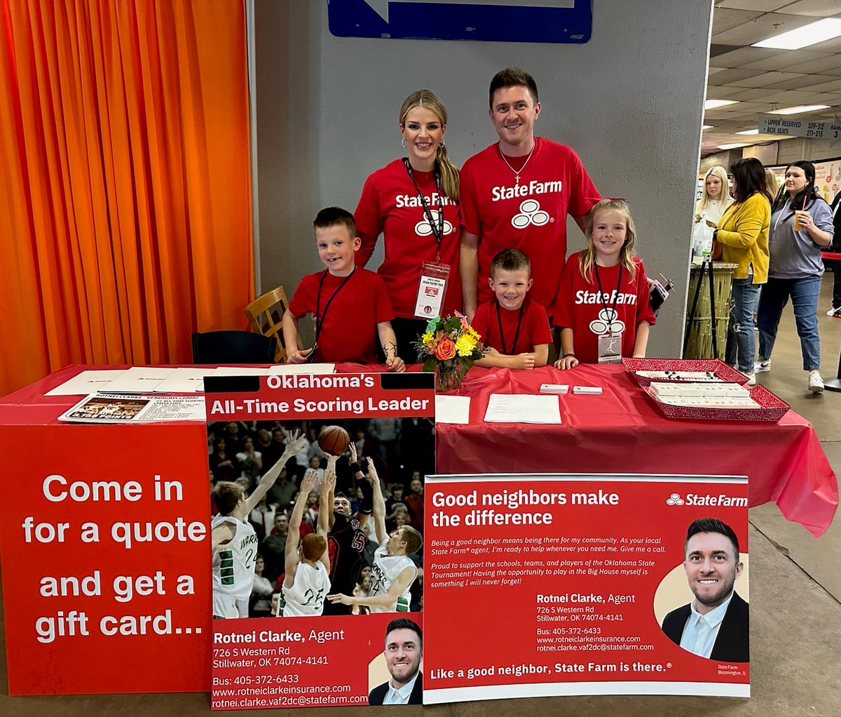 Rotnei Clarke is BACK IN THE BIG HOUSE!  Been a long time since he led VERDIGRIS to their 1st Boys Basketball State Championship &amp; sealed the #1 spot on the ALL-TIME #OKPreps Boys Basketball Scoring list!

Go visit Rotnei just inside the main entrance to talk a little basketball