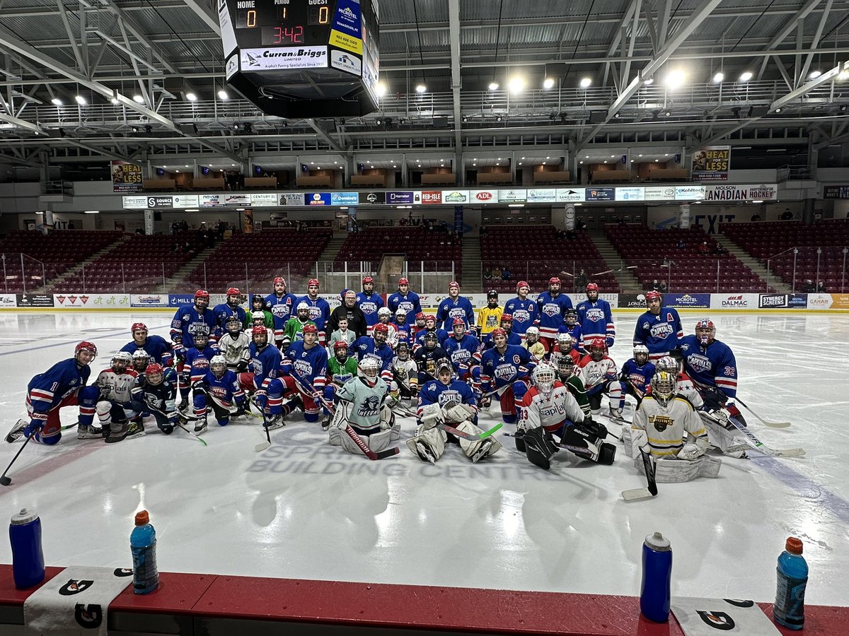 SsideCapitals's tweet photo. Take your buddy to the game tonight. Great experience for the kids and player! #FutureCaps #CapsArmy https://t.co/eGVRTZEKOH