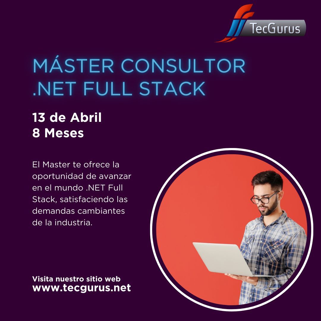 tecgurusnet's tweet image. ¡Haz Historia en el Desarrollo Full Stack! 👩‍💻🌐 

Inicia tu travesía el 13 de abril con el Máster online de 8 Meses.

Conviértete en Consultor .NET Full Stack y aprende C# .NET y más.

👉 ¡Inscríbete! wa.link/in1464

#NETFullStack #SoyGuru #DesarrolloProfesional