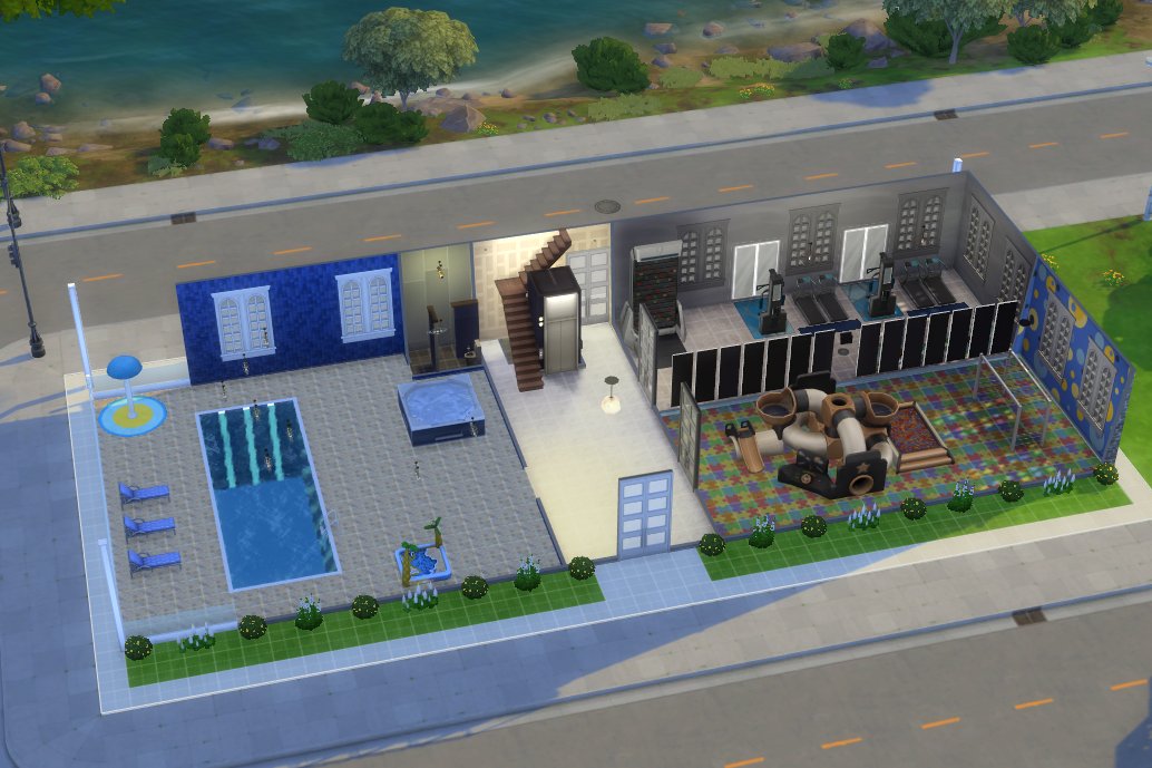 RadiantGypsy_'s tweet photo. #Sims4Rent #TheSims4 #ShowUsYourBuilds 18 Celebration Way in San Sequoia - 4 living units, 3 above ground &amp; a cozy basement apartment Pool, Gym, Wellness Center, Children's Play Area, Basketball, Bowling, Dancing, Roller &amp; Ice Rink, &amp; Garden Beds Tenants will never need to leave https://t.co/kH476Peax0