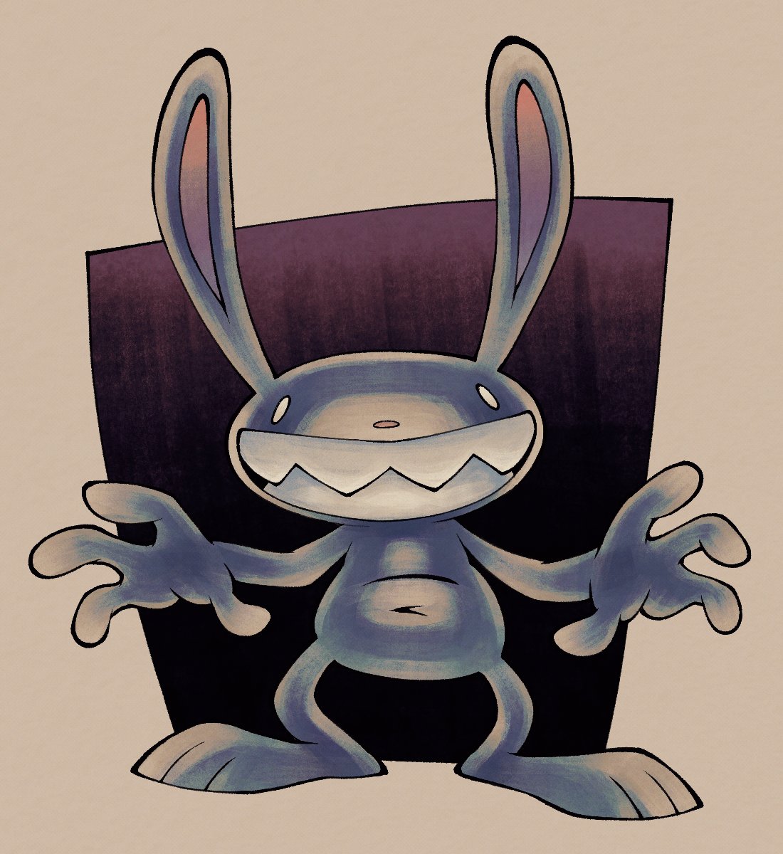lumspark's tweet photo. Hyper-kinetic rabbity thing https://t.co/jlaZwusLMM