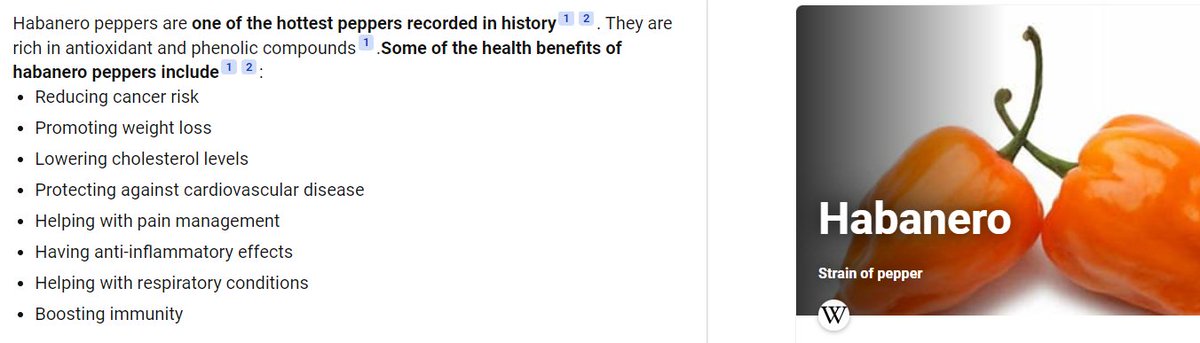 Also has Vitamin C. - #health benefits of #habanero #chili #pepper - need this in my garden, or on IV.  super sore. #food #nature #natural - take care of the Earth, it's full of #medicines to incl. in ur daily diet.  #Indigenous #Cuisine #Foodie #NativeChef - Osda!