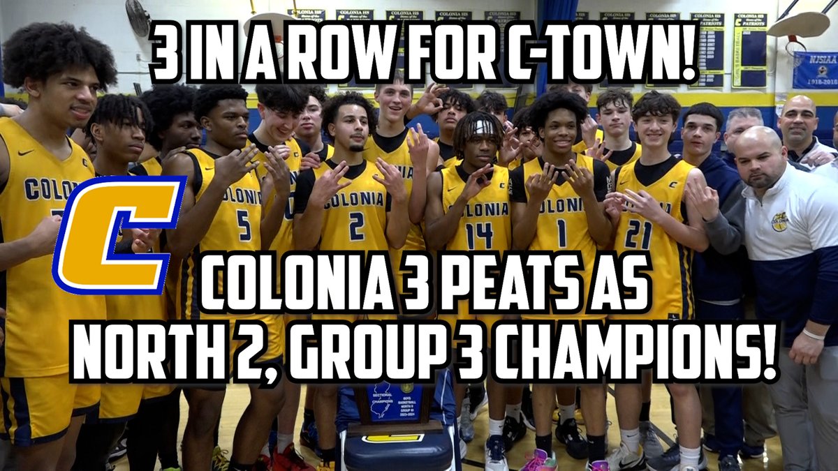 Jersey Sports Zone (@jsz_sports) on Twitter photo <a href="/CTownHoops/">COLONIA BOYS BASKETBALL #RAISINGTHESTANDARD</a> <a href="/colonia_crazies/">Colonia Crazies</a> <a href="/Coachjrod264/">Jose Rodriguez</a> <a href="/aderkack04/">Aiden Derkack</a> <a href="/Jaeden_Jones2/">Jaeden Jones</a> 🏆 Colonia puts themselves in elite company with their third straight North 2, Group 3 Title as Aiden Derkack and Jaeden Jones combine for 35 in the Patriot’s 61-53 win over Millburn
🏀 Derkack: 19 points
🏀 Jones: 16 points + 10 assists
<a href="/CTownHoops/">COLONIA BOYS BASKETBALL #RAISINGTHESTANDARD</a> <a href="/colonia_crazies/">Colonia Crazies</a> <a href="/CTownHoops/">COLONIA BOYS BASKETBALL #RAISINGTHESTANDARD</a> <a href="/colonia_crazies/">Colonia Crazies</a> <a href="/Coachjrod264/">Jose Rodriguez</a> <a href="/aderkack04/">Aiden Derkack</a> <a href="/Jaeden_Jones2/">Jaeden Jones</a> 🏆 Colonia puts themselves in elite company with their third straight North 2, Group 3 Title as Aiden Derkack and Jaeden Jones combine for 35 in the Patriot’s 61-53 win over Millburn
🏀 Derkack: 19 points
🏀 Jones: 16 points + 10 assists
<a href="/CTownHoops/">COLONIA BOYS BASKETBALL #RAISINGTHESTANDARD</a> <a href="/colonia_crazies/">Colonia Crazies</a>