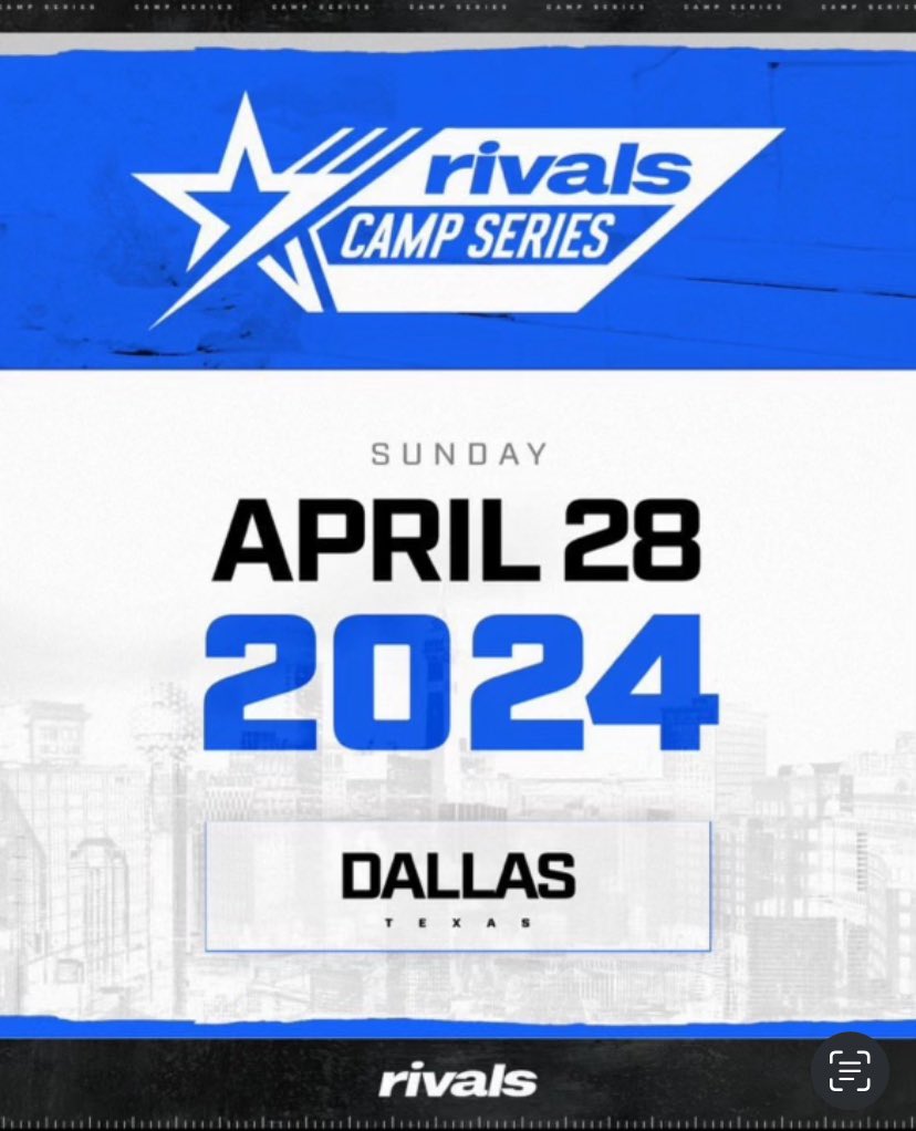 Very thankful for a invite to Dallas Rivals camp ready to showcase my talents @coach_pat84 @JGonzalesJr10 @ShedrickMckenz2 @LawrencHopkins @BHoward_11