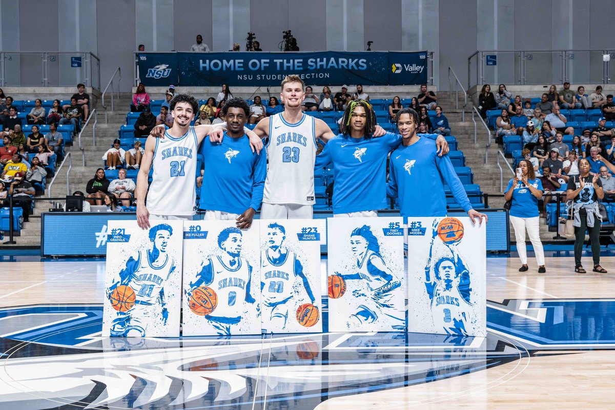NSU_MBasketball's tweet image. SENIOR DAY 2024 💙🦈🏀

#HungryForMore