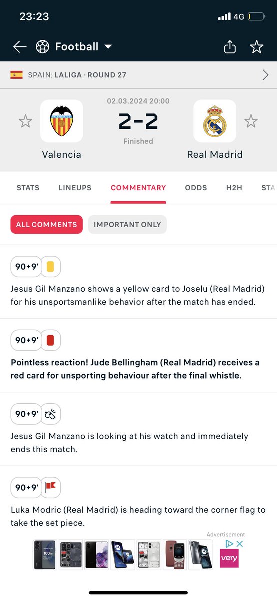 alectelf's tweet image. Madrid so your counting the red card after the whistle but not the goal what’s this all about 👀😂