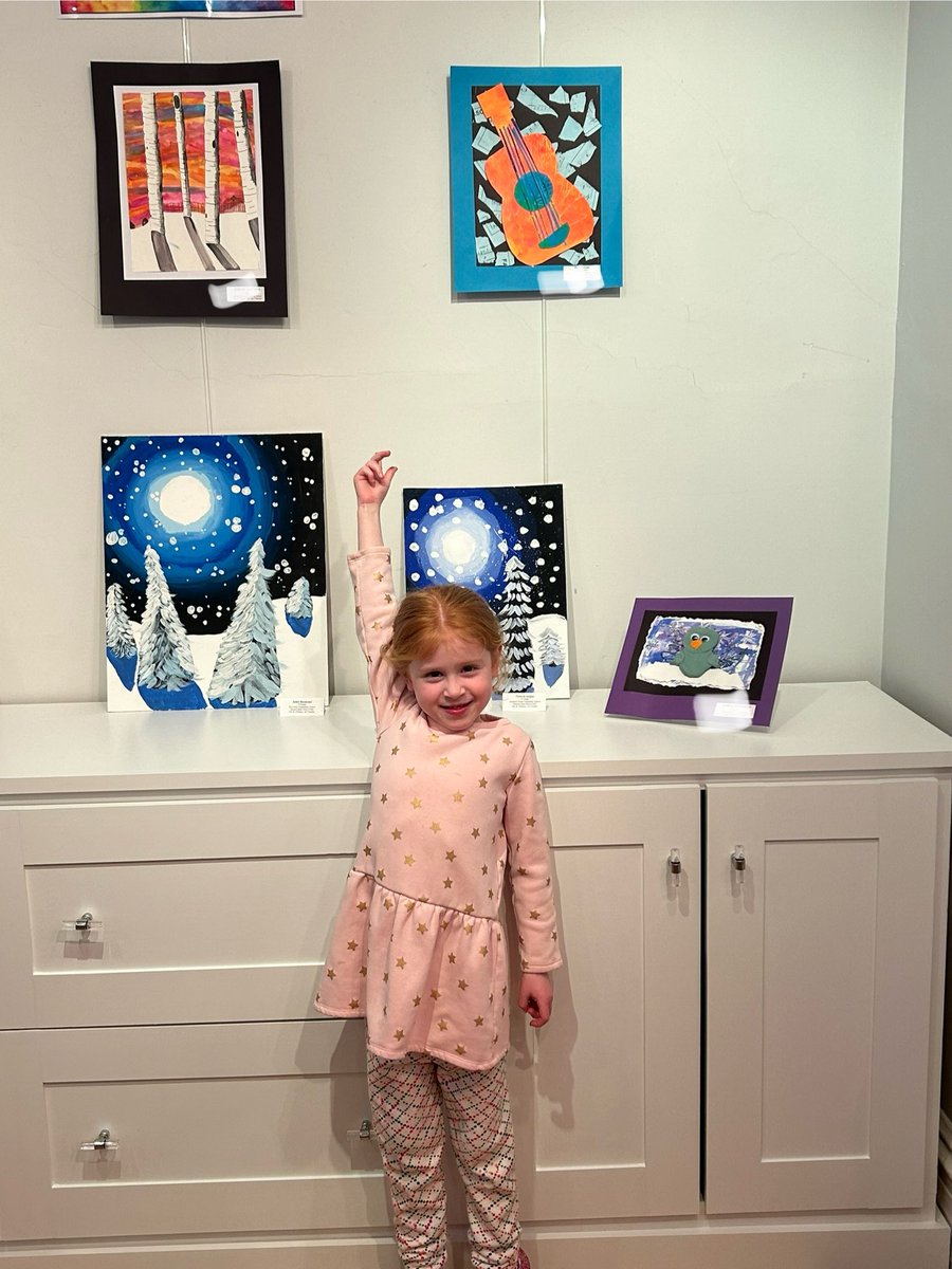AcademyBBP's tweet photo. Wow! The @baffali art show with beautiful art from our BBP elementary students was awesome! Ran into some Academy students! ❤️ https://t.co/hBgH7T3CTn