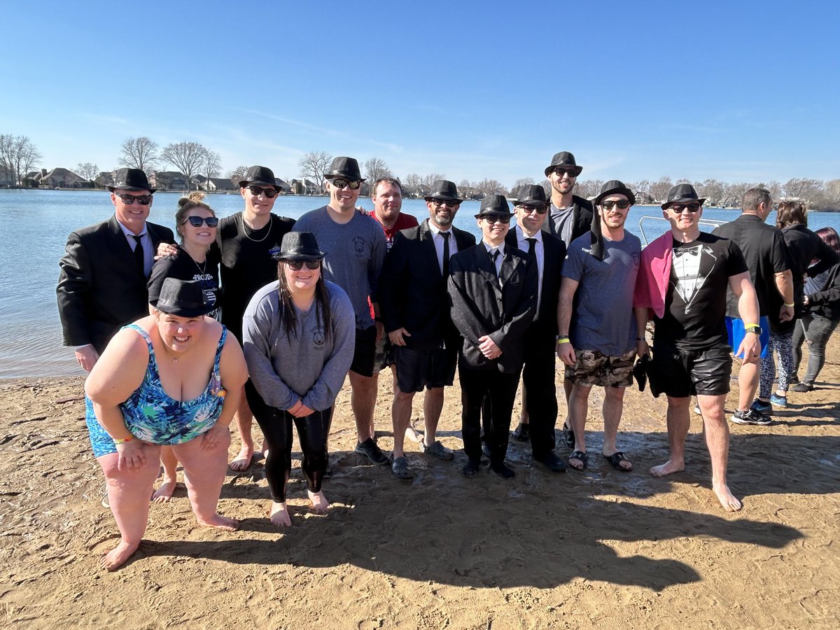 2024 Polar Plunge to support ⁦<a href="/SO_Illinois/">Special Olympics Illinois</a>⁩ and ⁦<a href="/IllinoisLETR/">IllinoisLETR</a>⁩ in the books. Great weather, great food and a lot of fun!! Thank you to everyone that donated to Brrrbonnais PD. Our theme was the Blues Brothers.