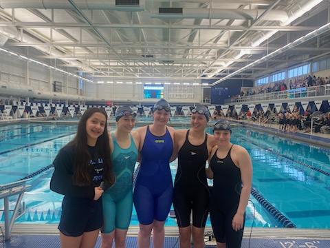 Congratulations to Colleen Bull advancing in the NJSIAA Swimming Finals in the 100 & 200 Free Style. Our 200&400 Free Style Relay came up just short today ending a great season. Pictured: Caitlyn Baum, Colleen Bull, Nikki Harkins, Kennedy Ruschetta, Maia Minakas. Spartan Proud!