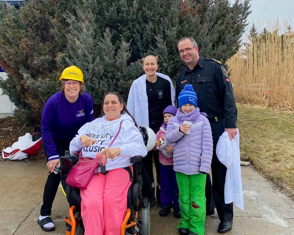 So many braved the cold today for @WRPSToday’s Polar Plunge in support of @SOOntario. Thrilled by the support and turnout year after year.