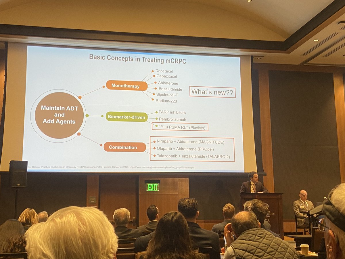 Adam_Weiner535's tweet image. There’s a lot to juggle w/ systemic therapies for #mCRPC 

Matt Rettig walks us through the most recent advancements 

TheraP 
VISION
PSMAfore
PARP inhibitors

#StateOfTheArt 

@UCLAJCCC @UclaUrology @dgsomucla