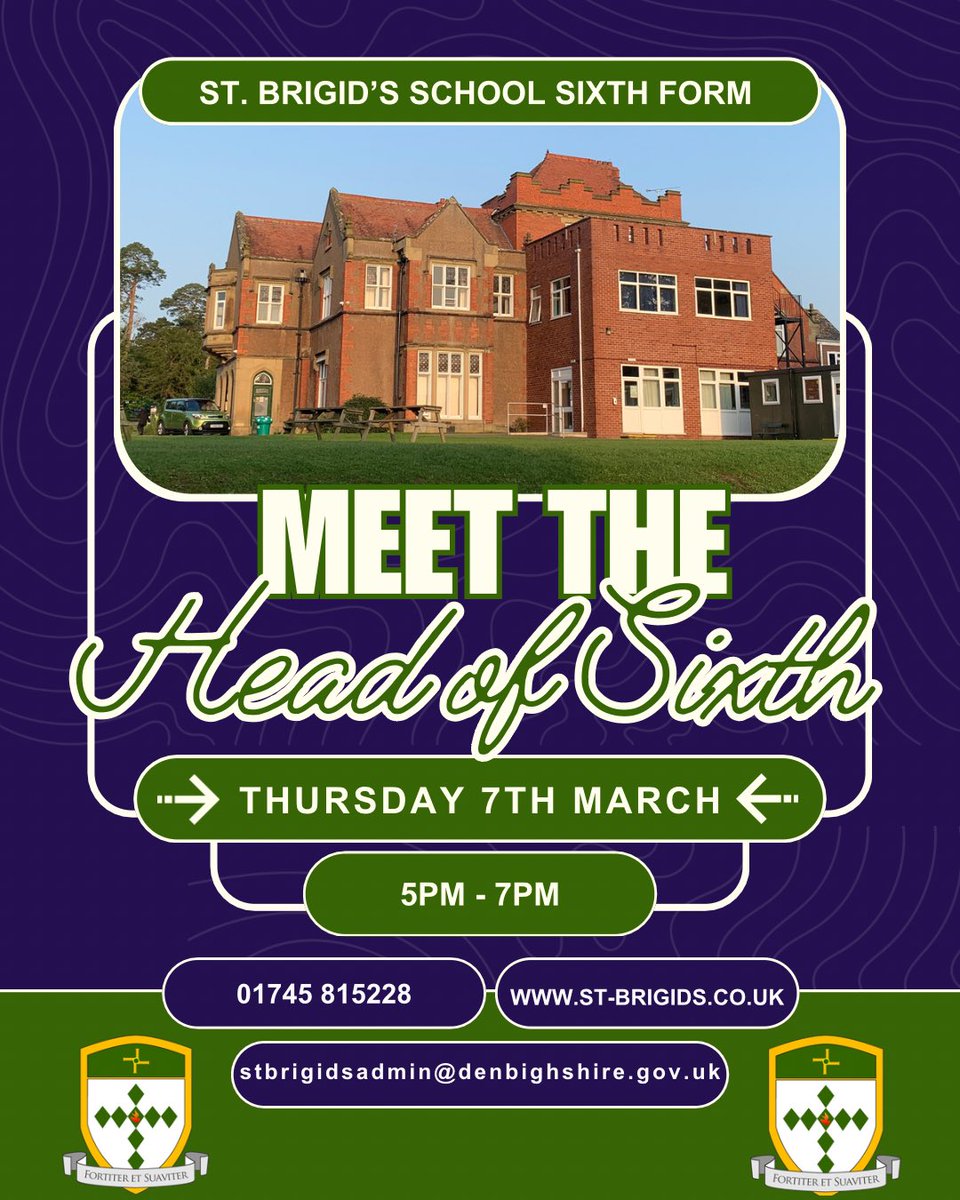 StBrigidsSch's tweet image. Thinking about St. Brigid’s for Sixth Form? Come along on Thursday to meet our Head of Sixth and find out why we are more than just a school with excellent results - we’re a family. See you there! #WeAreBrigidine