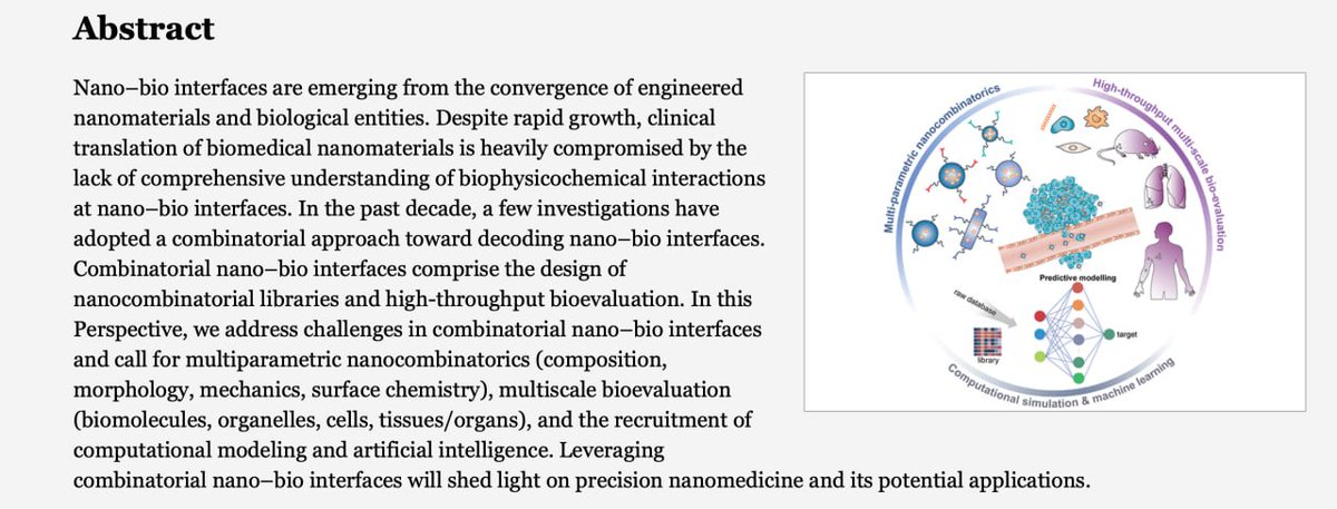 Combinatorial Nano–Bio Interfaces      

#NanoBioInterfaces

#HumanEngineering

#NanoCyberInterfaces 

                                                          pubs.acs.org/doi/abs/10.102…