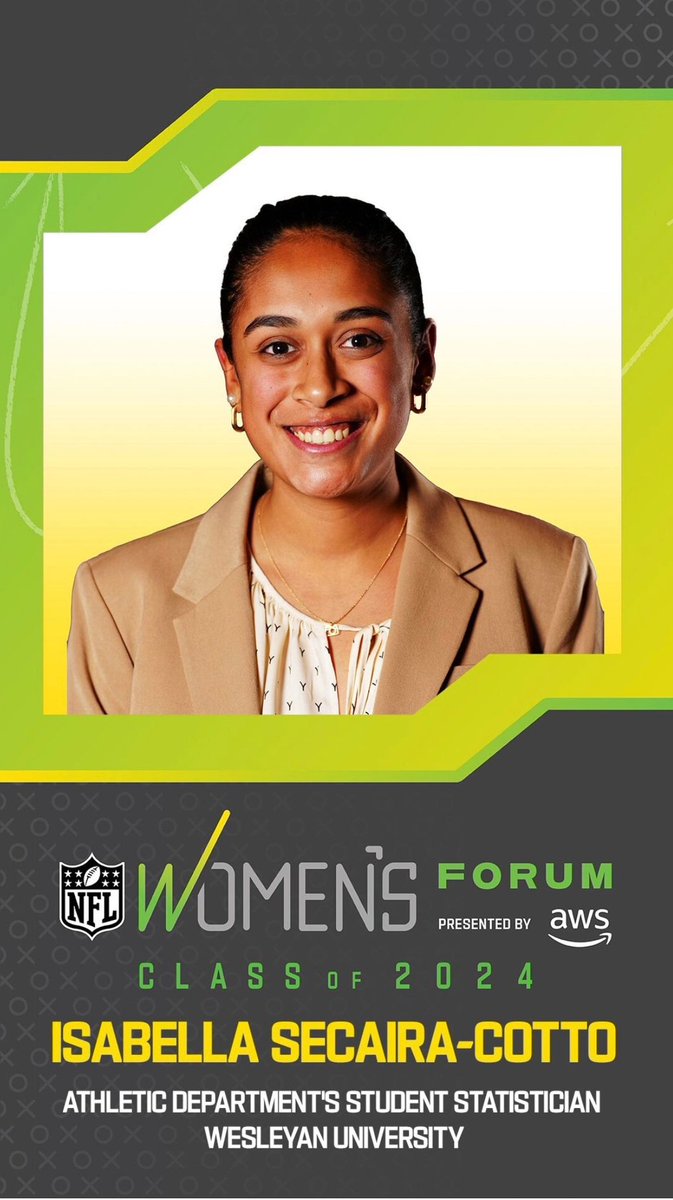 Proud of our Student Analyst Bella Secaira-Cotto participating in the @NFL Women’s Forum at the combine this week‼️ This forum educates & connects women candidates working in college football roles. Participants interact w/Owners, GM’s, & Execs in the NFL #WomensHistoryMonth