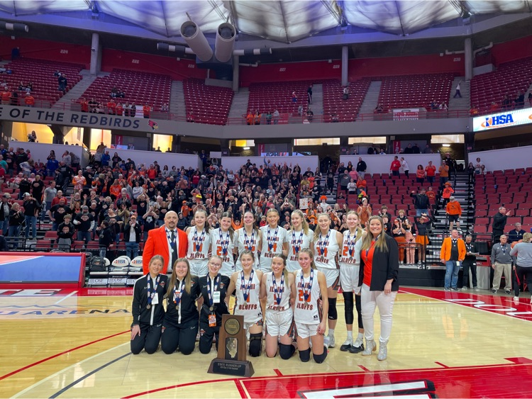 ib327schools's tweet photo. The Illini Bluffs Girls Basketball team is the IHSA 1A State Runner-Up!!! We will be having a reception at 3:00 PM in the High School gym with a fire truck escort from the Legion starting at 2:45 PM. Congratulations to the girls basketball team on a great season and 2nd place! https://t.co/S321V0aWp6