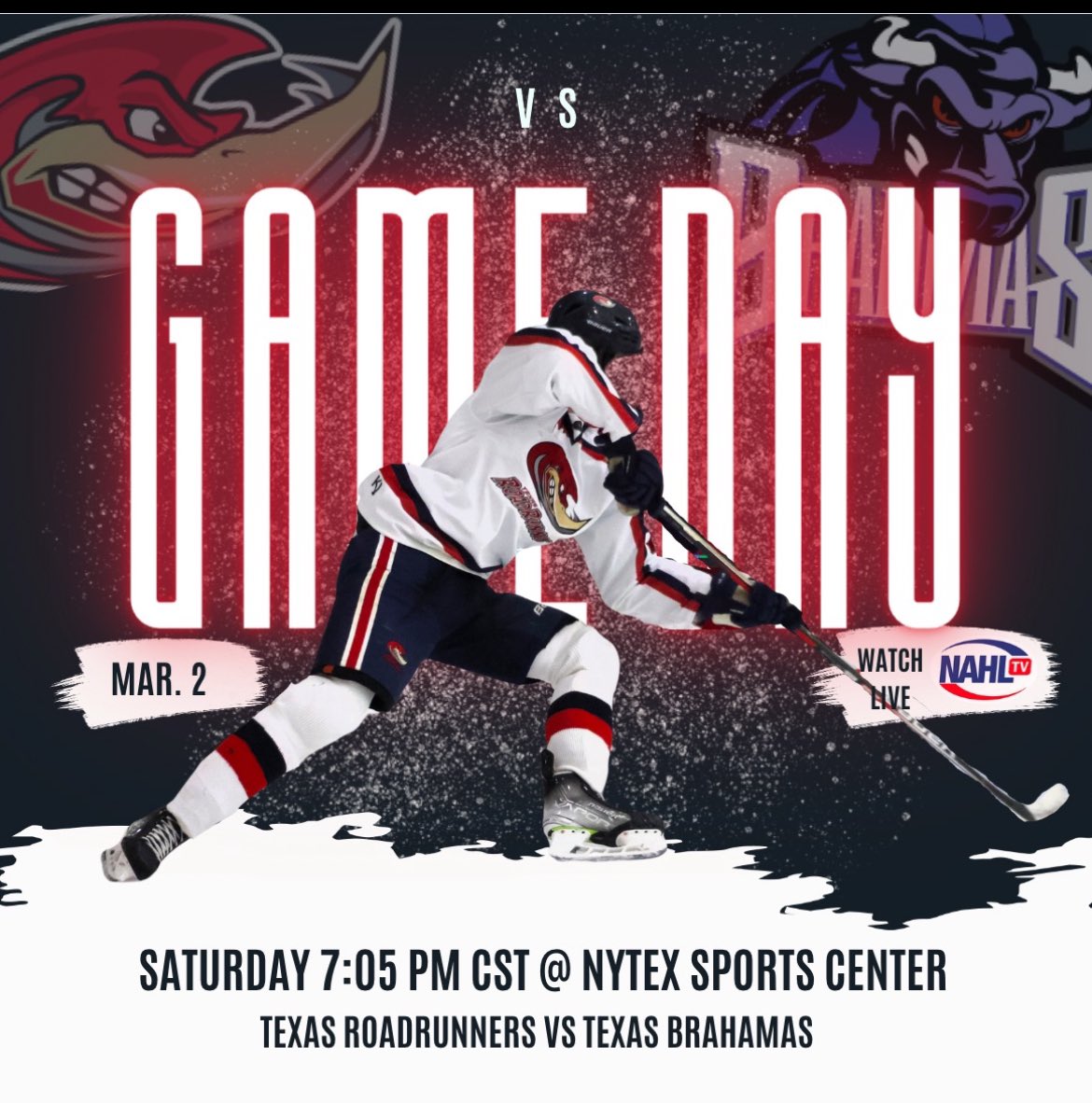 TEXRoadRunners's tweet image. #TimeToStepUp  @NA3HL @Texas_Hockey @theeagle @kbtxsports @TylerShawSports @TXBrahmas