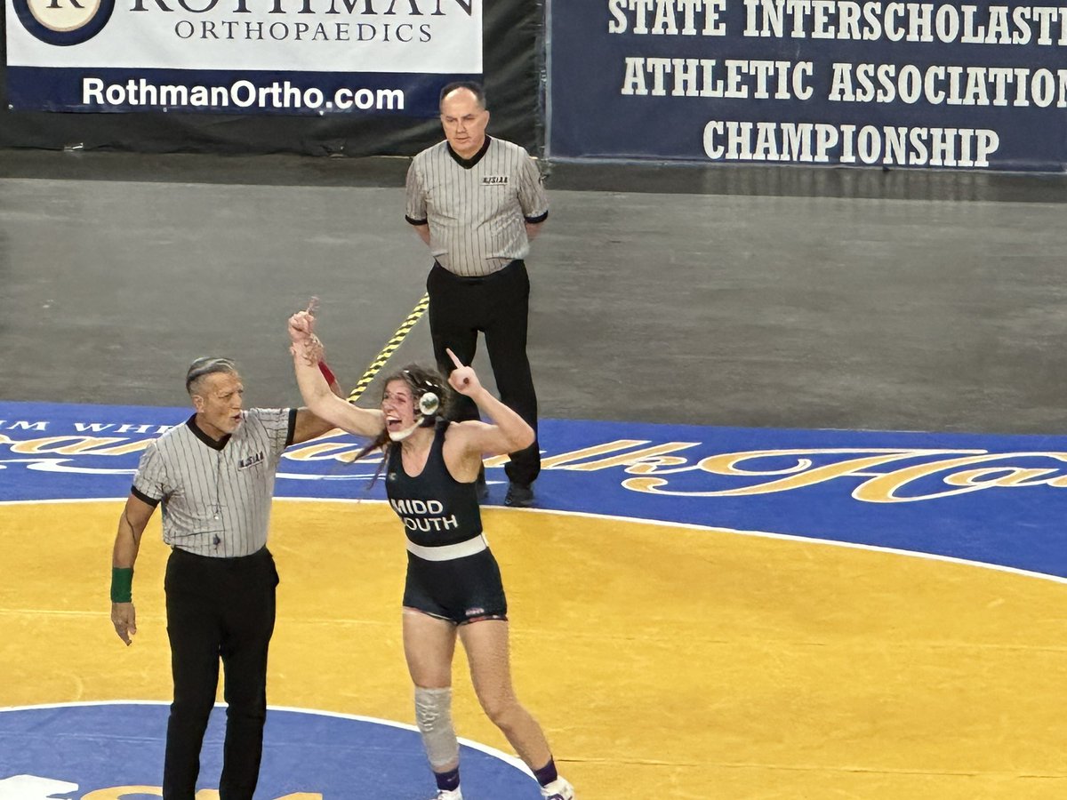 And just like that Middletown South has their first female State Champion!!!!    Congratulations Thea!!!!