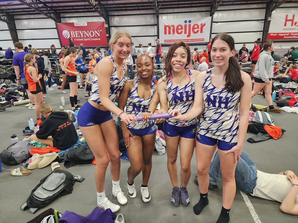 Congratulations to J'NQE, Madeline, Rachel, &amp; Annika on breaking the school record in the 4x200 in a time of 1:49.18