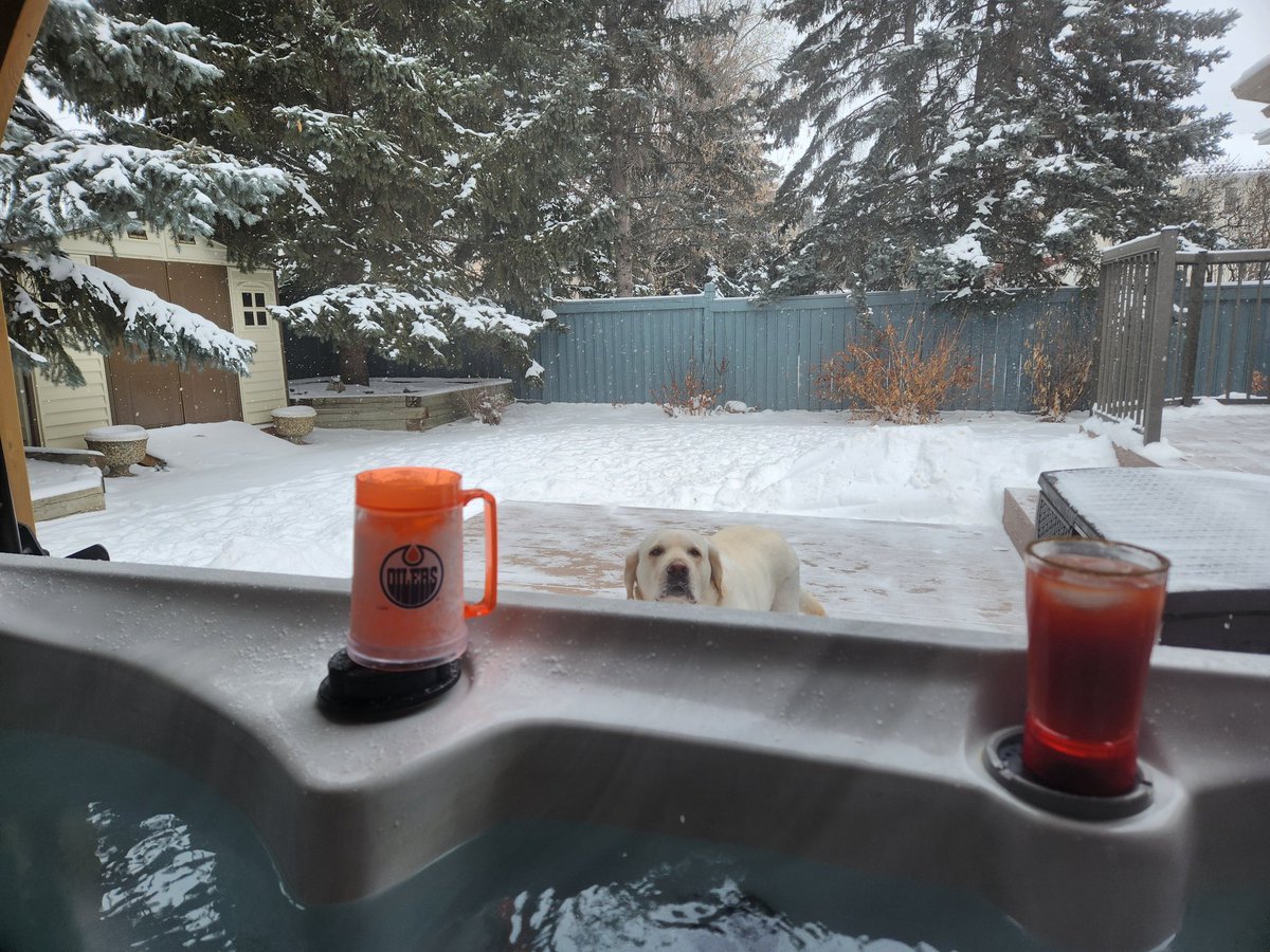 There is only one way to pregame when <a href="/EdmontonOilers/">Edmonton Oilers</a> are on the road for an afternoon game.  <a href="/CMarchinko/">Christine Chaffey 🇨🇦</a> <a href="/CameronLock33/">Cameron Lock</a>
