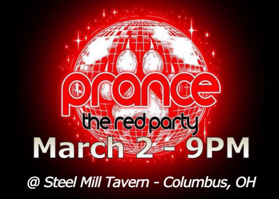 🔥 TONIGHT!!! 🔥 🎉 We’re excited to welcome everyone back for PRANCE!! 🪩 Theme is the 🚩RED PARTY🚩 So wear something red!! We have 3 amazing returning DJs - Betamonkey - FearTheFeer - K9INE 🕘 Party starts at 9 PM ❕Info in telegram channel 👏We hope to see you there!!