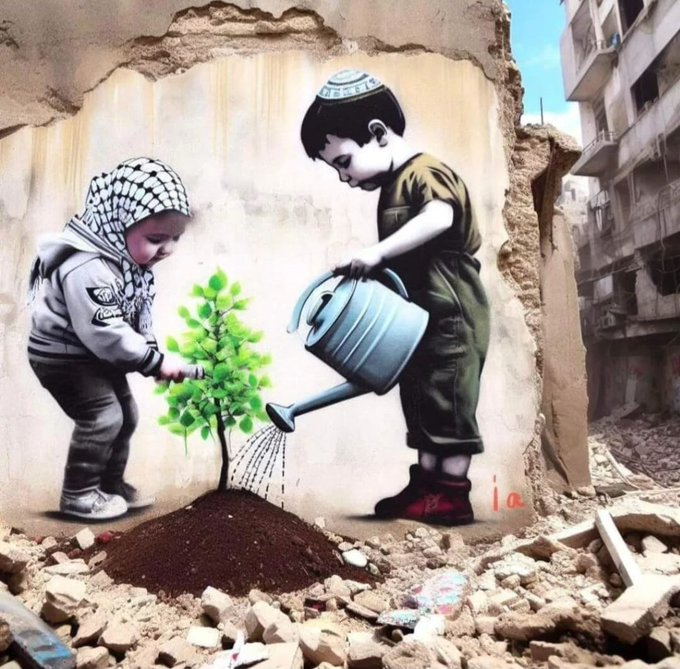 MariaVitdo's tweet photo. En los niñ@s se ve esperanza de crear vida mientras los adultos sólo destruyen. 
Unos matan, otros cómplices venden armas y otros miran como si no sufrieran ni muriesen VIDAS!! 

#IsraelAsesinaElMundoSeResigna https://t.co/xtTS16pHmQ