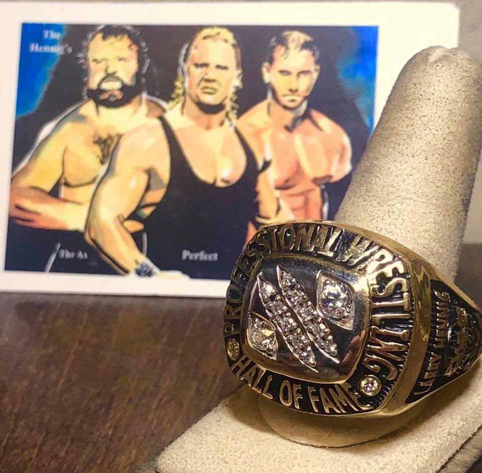 get_golden's tweet photo. Was always great working with Larry; everytime he came he had a new story to tell about “one time in wrestling”, or on the road, or about Curt, or something hush grandson Joe was up to all the while smiling.  #TheAxe #MrPerfect #CurtisAxel #WWE  #Grateful https://t.co/89b0pI8tP2
