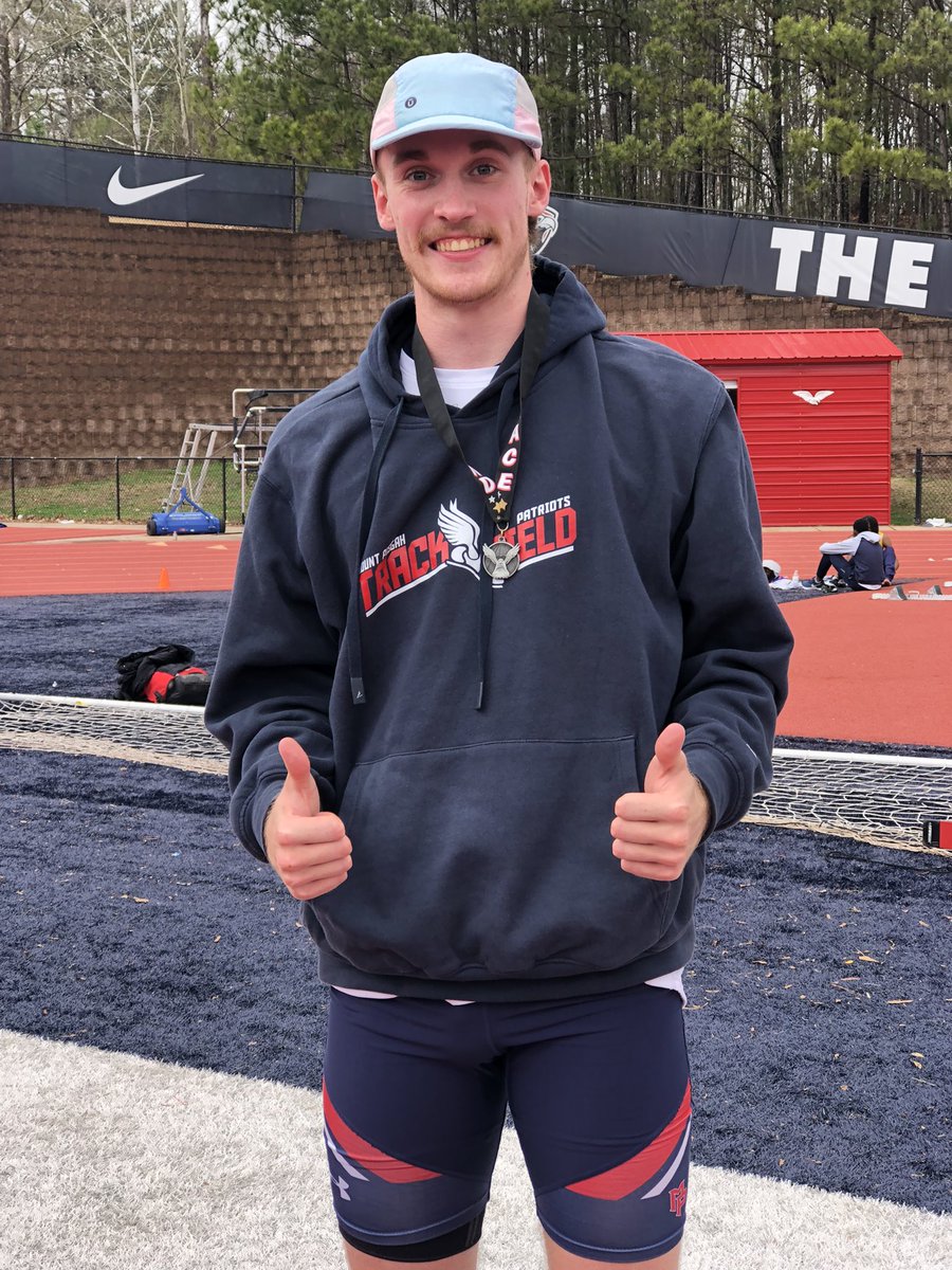 Max Tucker placed 2nd in HJ, tying his own school record of 6’4!