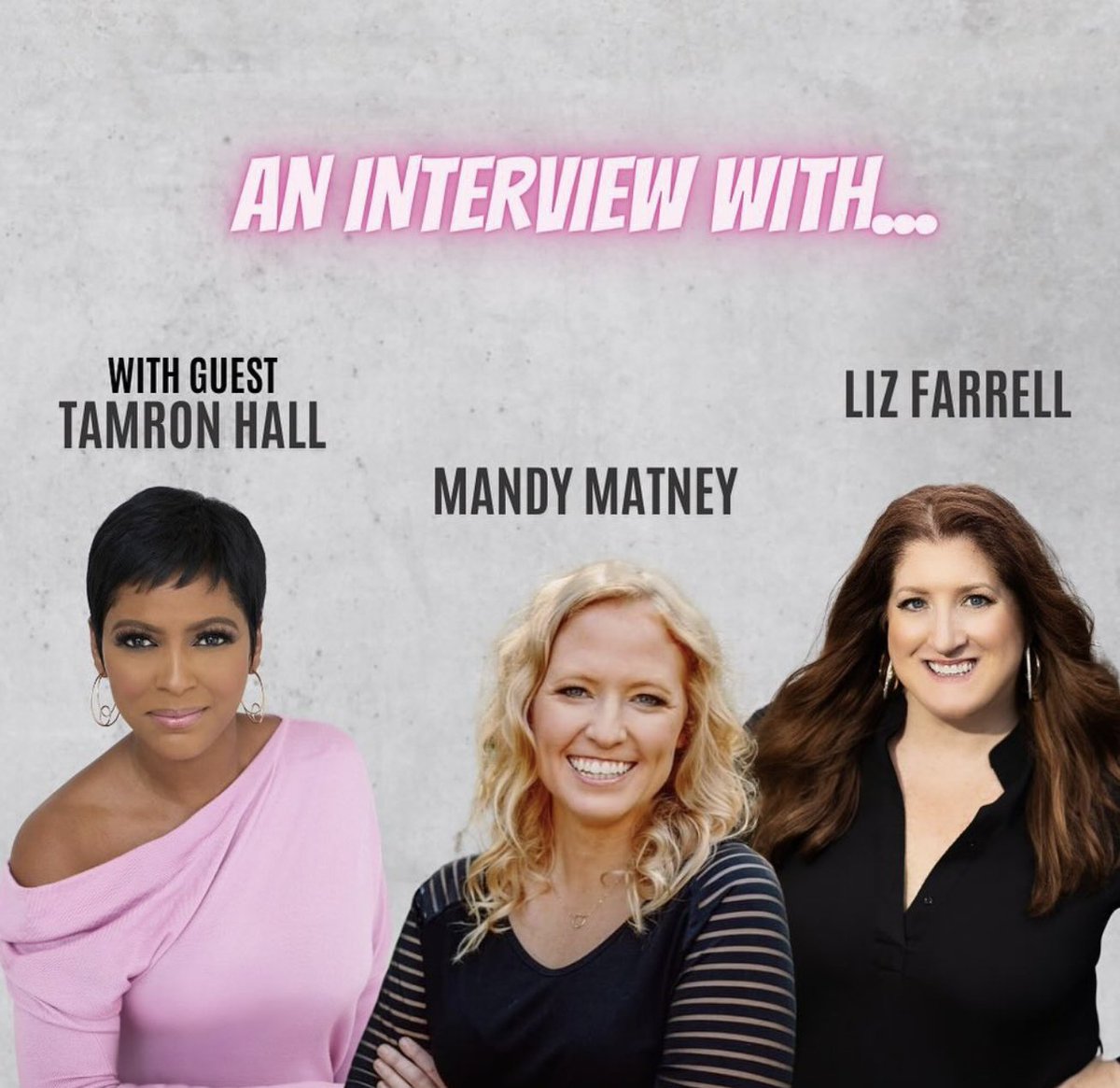 ☀️NEWS 📣: I am SO SO SO excited to announce that NEXT WEEK on @cupofjustice we interviewed THE @tamronhall about her new book #WatchWhereTheyHide, what it's really like to cover true crime, and what's wrong with journalism. 

Y'all won't want to miss this on Tuesday ☕️⚖️☀️