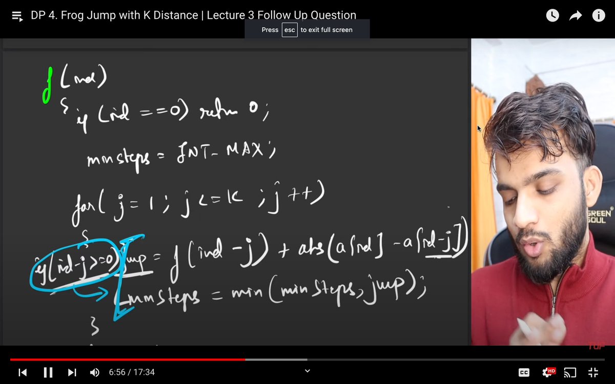 Day - 1 
Just completed DP on 1D array with @striver_79's amazing playlist! Learned heaps about DP, especially the space optimization approach over memorization & tabulation. Big thanks to Striver for the awesome learning journey.

 #DynamicProgramming #Coding #StriverPlaylist